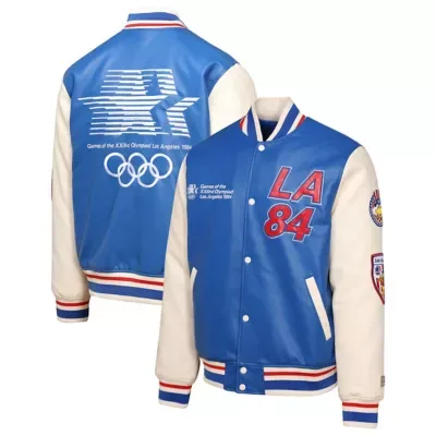 IOC Los Angeles 1984 Summer Olympics Varsity Full-Snap Jacket by Outerstuff