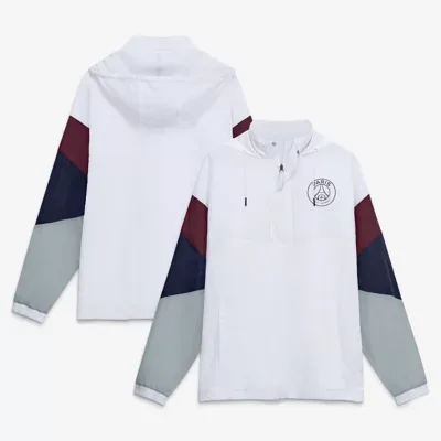 Ligue 1 Paris Saint-Germain Hooded Quarter-Zip Track Jacket by Fanatics
