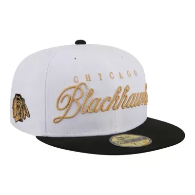 NHL Chicago Blackhawks Scripted 59FIFTY Fitted Hat by New Era