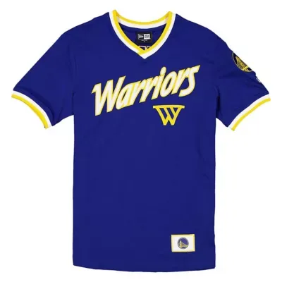 NBA Golden State Warriors Sport Classics Capsule V-Neck Fashion Jersey by New Era