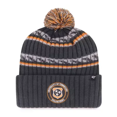 NCAA Tennessee Volunteers Smokey Grey Stripes Cuffed Knit Hat with Pom by 47