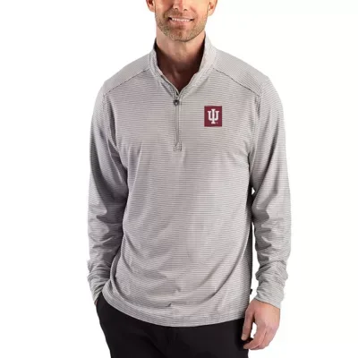 NCAA Indiana Hoosiers Forge Recycled Four-Way Stretch Quarter-Zip by Cutter & Buck
