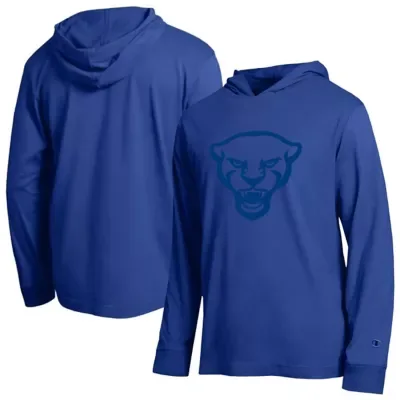 NCAA Pitt Panthers Tonal All-Star Long Sleeve Hooded T-Shirt by Champion