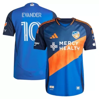 MLS Evander Da Silva Ferreira FC Cincinnati 2025 and Legacy Kit On-Field Authentic Jersey by adidas