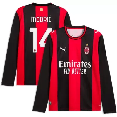 International Clubs Luka Modri AC Milan 2026/27 Home Replica Long Sleeve Jersey by PUMA
