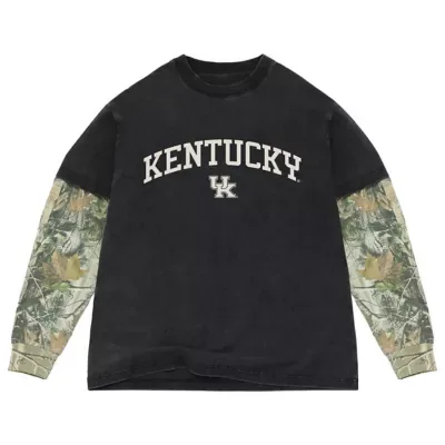 NCAA Kentucky Wildcats Back Bay Twofer Heavyweight Long Sleeve T-Shirt by Uscape Apparel