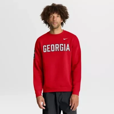 NCAA Georgia Bulldogs 2026 Sideline Club Sweatshirt by Nike