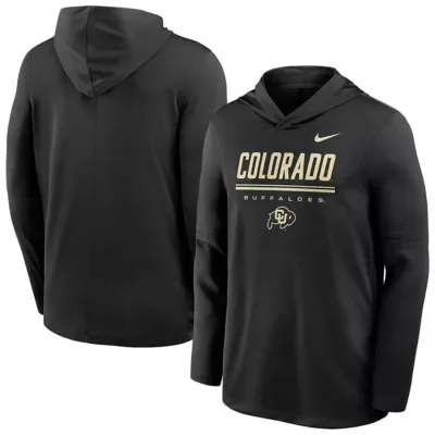 NCAA Colorado Buffaloes 2026 Sideline Dri-FIT Lightweight Hooded Top by Nike
