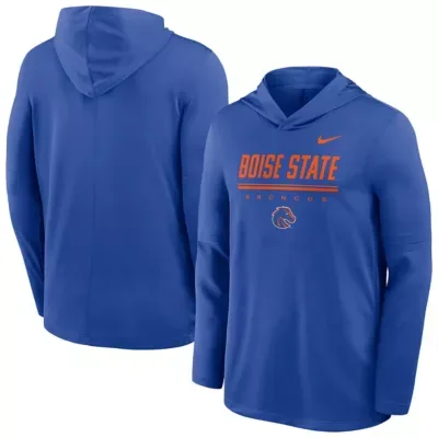 NCAA Boise State Broncos 2026 Sideline Dri-FIT Lightweight Hooded Top by Nike