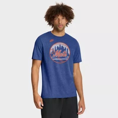 MLB New York Mets Cooperstown Logo Tri-Blend T-Shirt by Nike