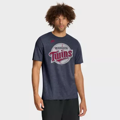 MLB Minnesota Twins Cooperstown Logo Tri-Blend T-Shirt by Nike