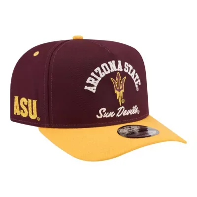 NCAA Arizona State Sun Devils Two-Tone Arched 9FIFTY Snapback Hat by New Era