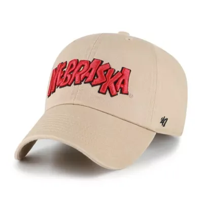 NCAA Nebraska Huskers Vault Clean Up Adjustable Hat by 47