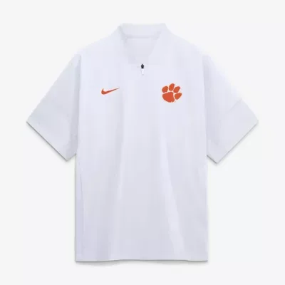 NCAA Nike Clemson Tigers 2026 Sideline Short Sleeve Quarter-Zip Coaches Jacket by Nike