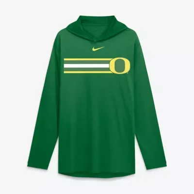 NCAA Nike Oregon Ducks Primetime Pattern Tri-Blend Dri-FIT Long Sleeve Hooded T-Shirt by Nike