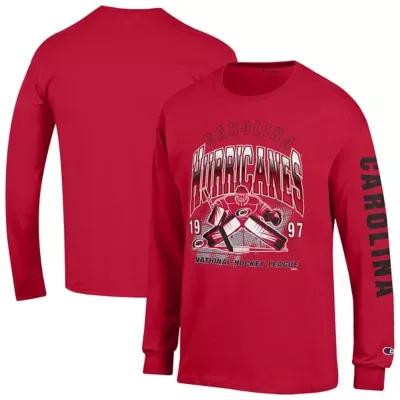 NHL Carolina Hurricanes Long Sleeve Jersey T-Shirt by Champion