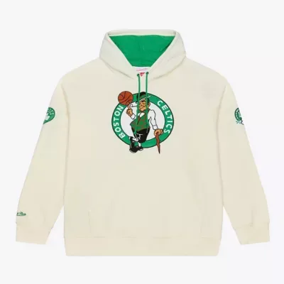 NBA Boston Celtics Hardwood Classics Chainstitch Premium Fleece Hoodie by Mitchell & Ness