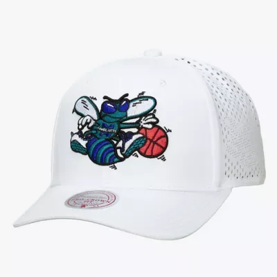 NBA Charlotte Hornets Perfect Lightweight Pro Crown Adjustable Hat by Mitchell & Ness