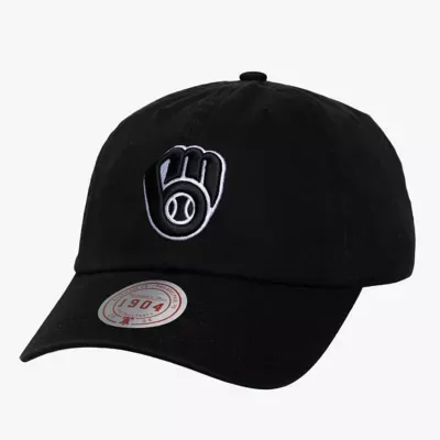 MLB Milwaukee Brewers 1904 Strapback Adjustable Hat by Mitchell & Ness