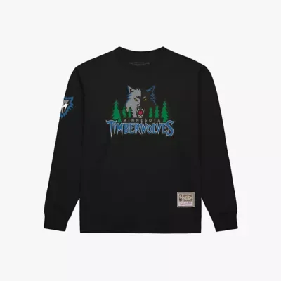 NBA Minnesota Timberwolves Duel Logos Sweatshirt by Mitchell & Ness