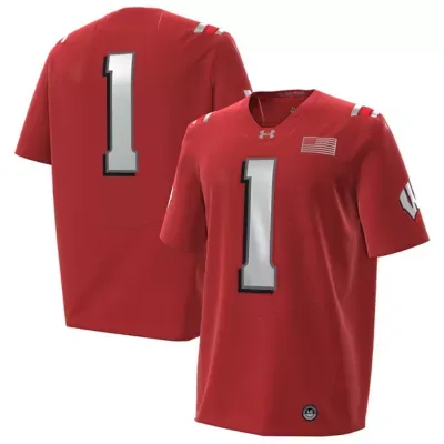 NCAA #1 Wisconsin Badgers 2026 Lambeau Field Collection Replica Football Jersey by Under Armour
