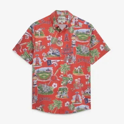 MLB Los Angeles Angels Scenic Tri-Blend Button-Down Shirt by Reyn Spooner