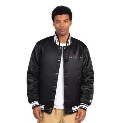 WNBA WNBA Locker Room Thirty Satin Varsity Full-Snap Jacket by Starter