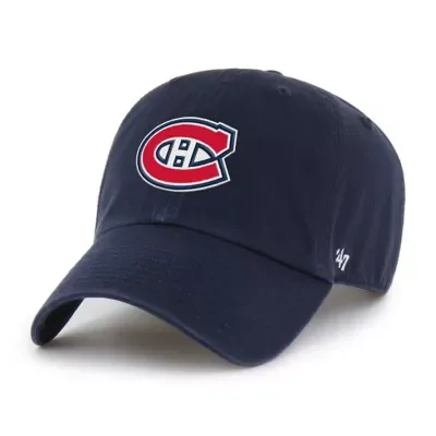NHL Montreal Canadiens Logo Clean Up Adjustable Hat by 47