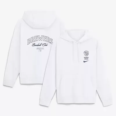 MLB Nike Milwaukee Brewers Minimal Club Fleece Hoodie by Nike