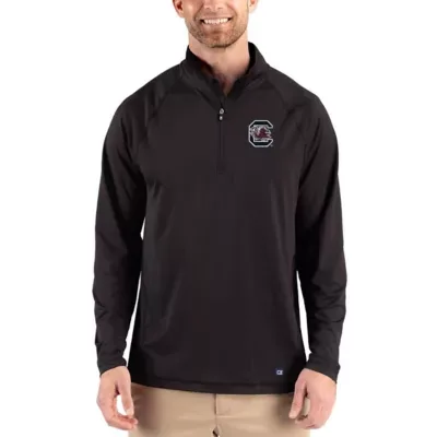 NCAA South Carolina Gamecocks Prospect Recycled Featherlight Stretch Quarter-Zip Top by Cutter & Buck