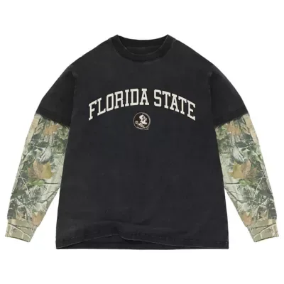NCAA Florida State Seminoles Back Bay Twofer Heavyweight Long Sleeve T-Shirt by Uscape Apparel