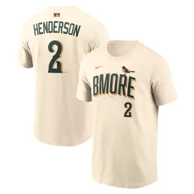 MLB Gunnar Henderson Baltimore Orioles 2026 City Connect Name & Number T-Shirt by Nike