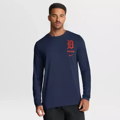 MLB Detroit Tigers 2-Hit Legend Dri-FIT Long Sleeve T-Shirt by Nike