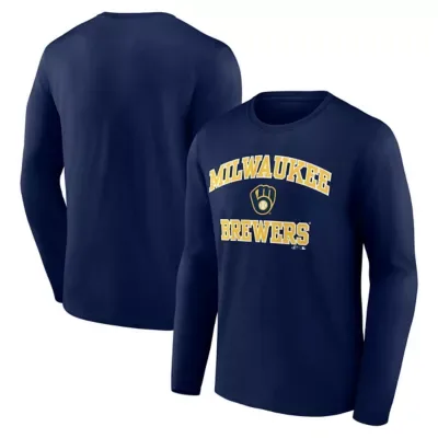 MLB Logo Athletic Milwaukee Brewers Heart & Soul Long Sleeve T-Shirt by Logo Athletic