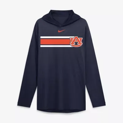 NCAA Nike Auburn Tigers Primetime Pattern Tri-Blend Dri-FIT Long Sleeve Hooded T-Shirt by Nike