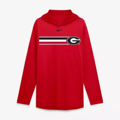 NCAA Nike Georgia Bulldogs Primetime Pattern Tri-Blend Dri-FIT Long Sleeve Hooded T-Shirt by Nike