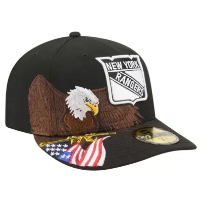 NHL New York Rangers Freedom Pre-Curved 59FIFTY Fitted Hat by New Era