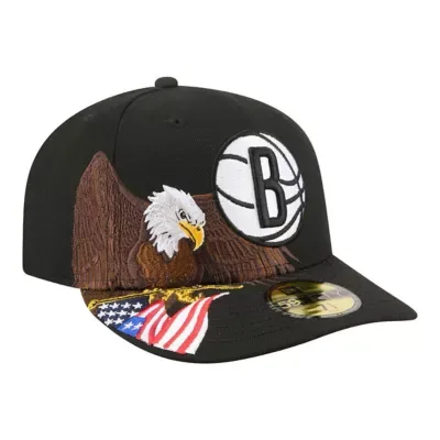 NBA Brooklyn Nets Freedom Pre-Curved 59FIFTY Fitted Hat by New Era