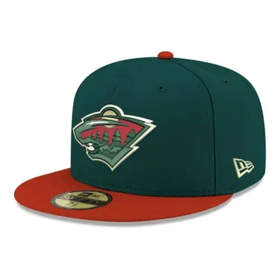 NHL Minnesota Wild Core Logo Two-Tone 59FIFTY Fitted Hat by New Era