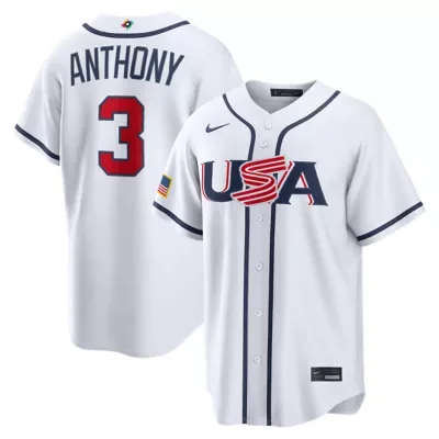 Multi-Team MLB Roman Anthony USA Baseball 2026 World Baseball Classic Home Stadium Jersey by Nike
