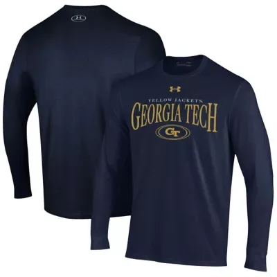 Georgia Tech Yellow Jackets NCAA Georgia Tech Jackets 2026 Sideline Performance Cotton Long Sleeve T-Shirt by Under Armour