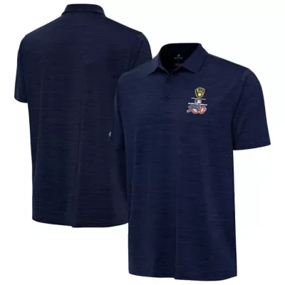MLB Milwaukee Brewers Celebrating Americas 250th Layout Polo by Antigua