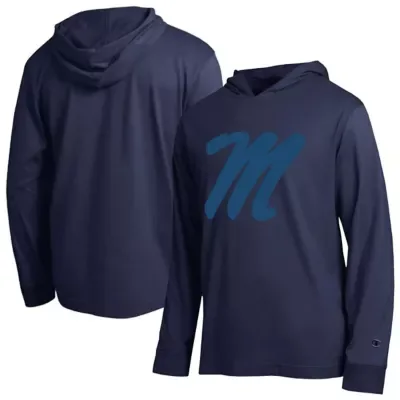 NCAA Ole Miss Rebels Tonal All-Star Long Sleeve Hooded T-Shirt by Champion