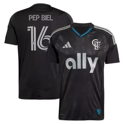 MLS Pep Biel Charlotte FC 2025 Fortress Kit Replica Jersey by adidas