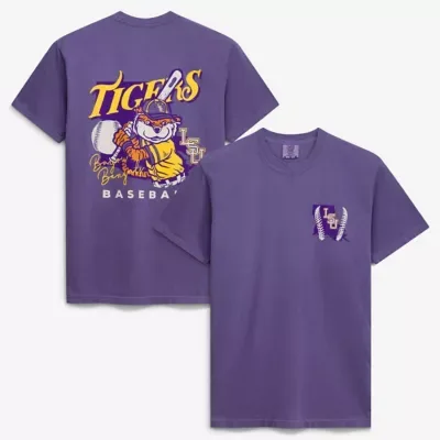 NCAA LSU Tigers Drawn Mascot Baseball T-Shirt by Image One