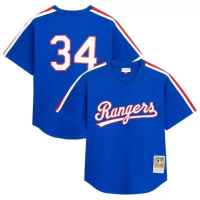 MLB Nolan Ryan Texas Rangers Cooperstown Mesh Batting Practice Jersey by Mitchell & Ness