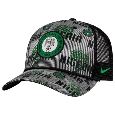 Soccer National Teams Nike Nigeria National Team Rise Rope Trucker A-Frame Adjustable Hat by Nike