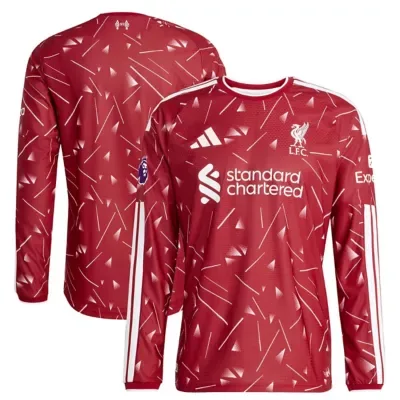 International Clubs Liverpool 2026/27 Home On-Field Authentic Long Sleeve Jersey by adidas