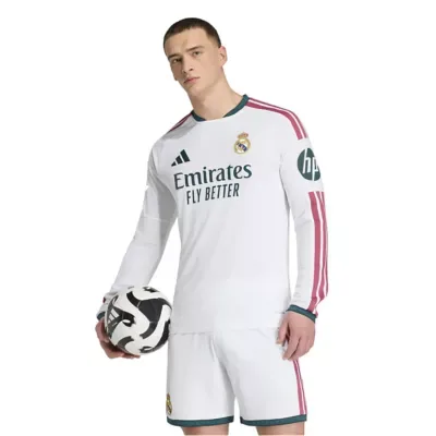International Clubs Real Madrid 2026/27 Home On-Field Authentic Patch Long Sleeve Jersey by adidas