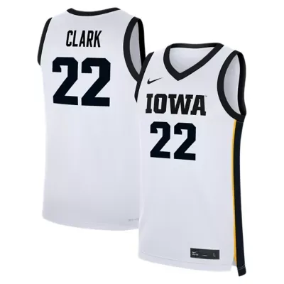 NCAA Caitlin Clark Iowa Hawkeyes Home Basketball Replica Jersey by Nike